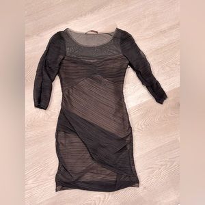 BCBG black mesh dress